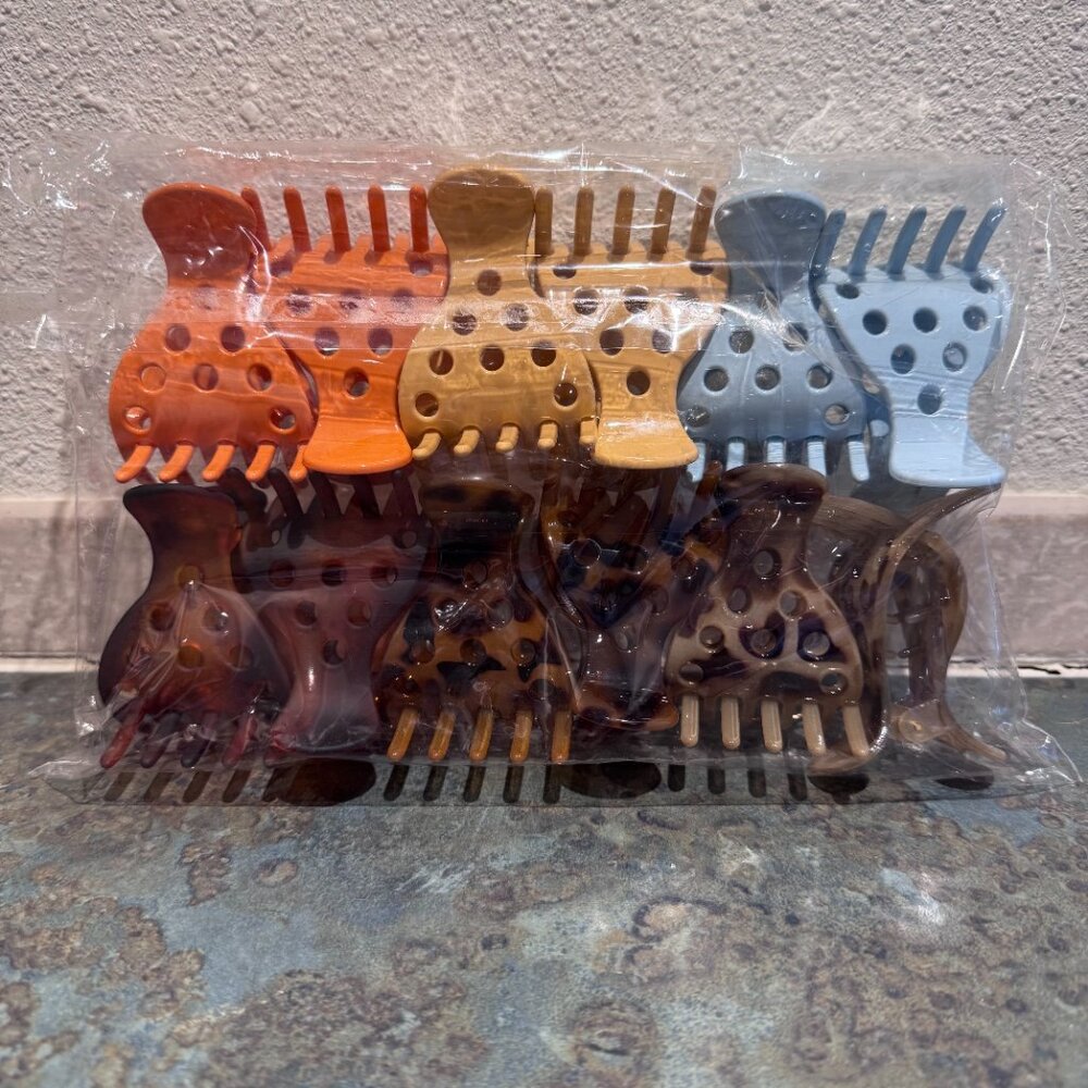 12 Pack Root Lifting Claw Clips for Curly Hair